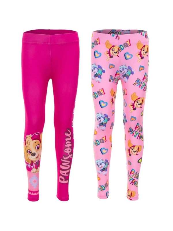 PAW PATROL Mädchen Leggings – Verschiedene Motive, Bequem, Elastisch, Mit Glitzer-Designs